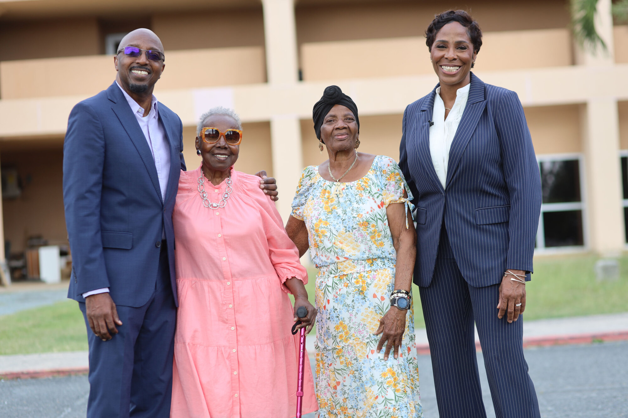 Milton Potter with family