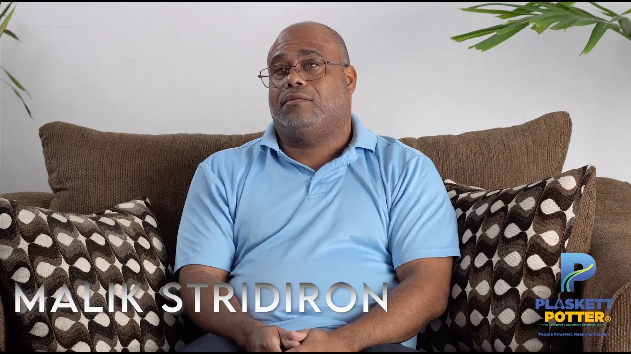 Video thumbnail of Malik Stridiron endorsing Plaskett and Potter.