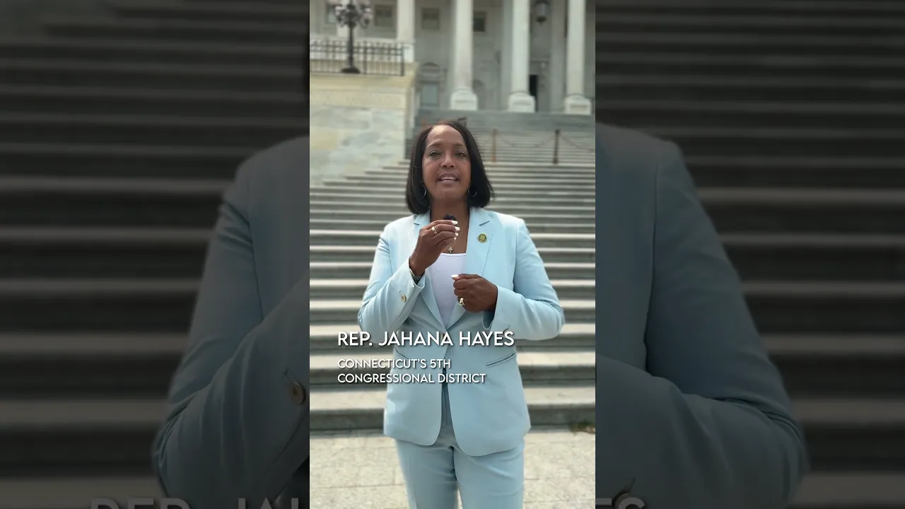 Video thumbnail of Rep. Jahana Hayes endorsing Plaskett and Potter.