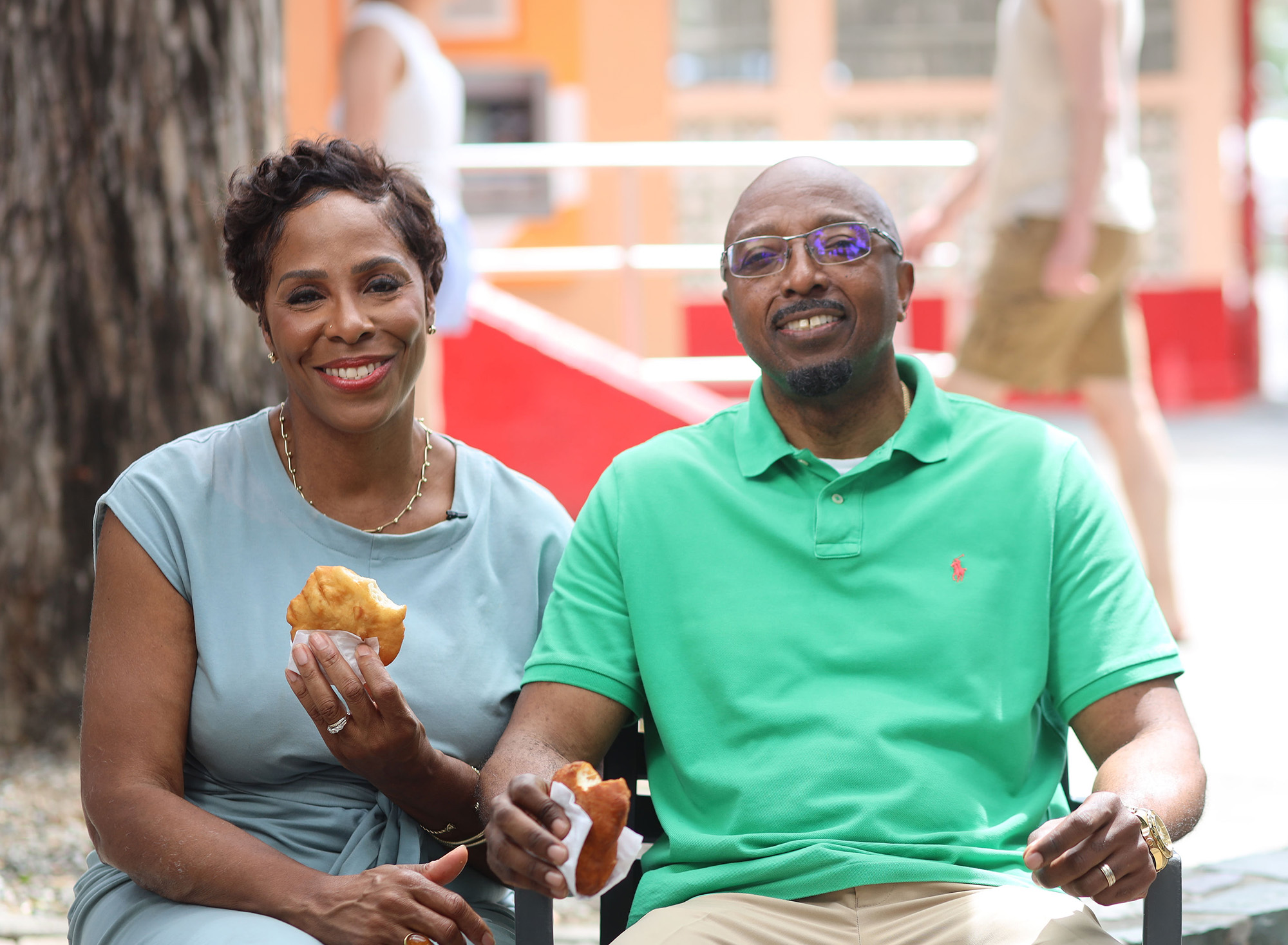 Stacey Plaskett and Milton Potter