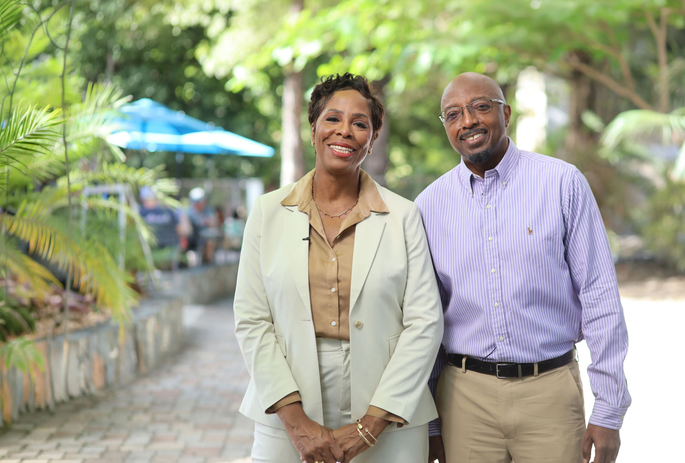 Stacey Plaskett and Milton Potter