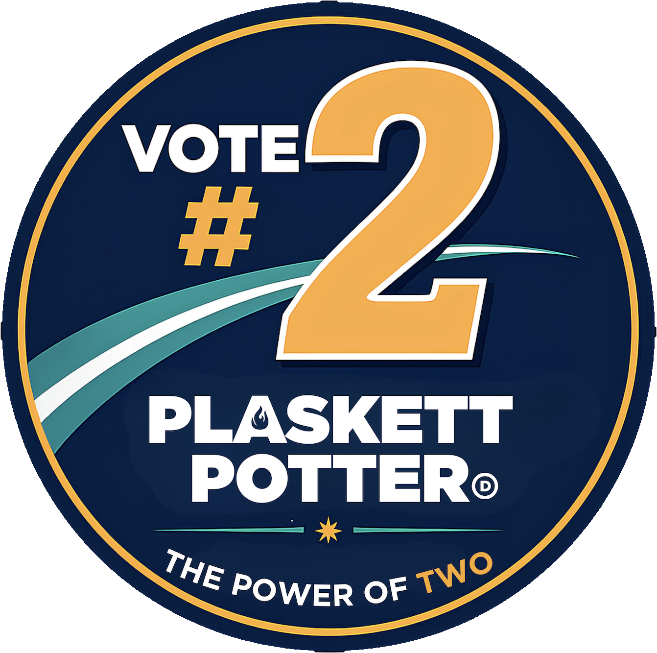 Vote number 2 Plaskett Potter, The Power of Two